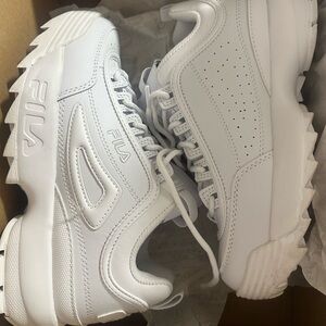 Fila White Chunky Sneakers